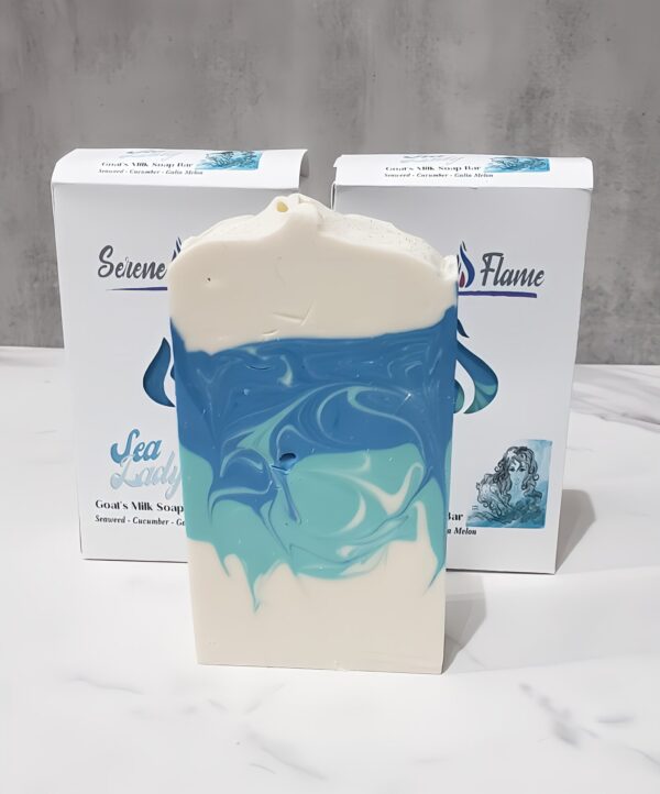 Sea Lady Goat's Milk Soap Bar Open