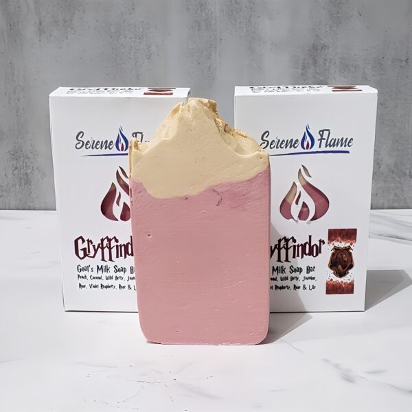 Gryffindor Goat's Milk Soap Bar Out of Box