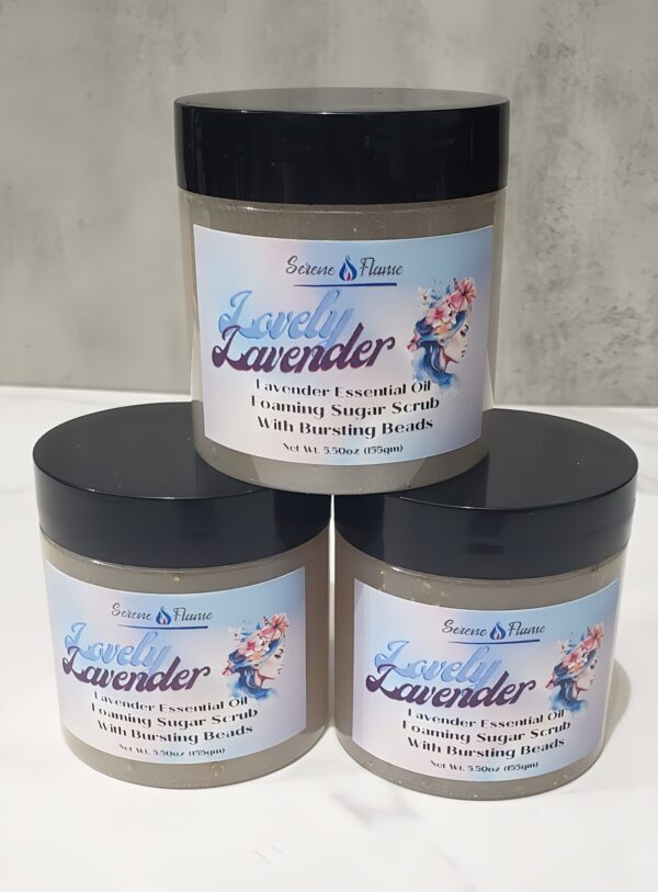 Lovely Lavender Foaming Sugar Scrub