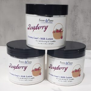 Raspberry Vanilla Goat's Milk Lotion Trio