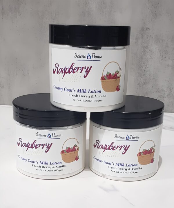 Raspberry Vanilla Goat's Milk Lotion Trio