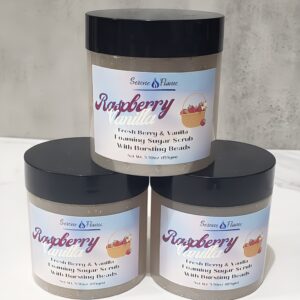 Raspberry Vanilla Foaming Sugar Scrub