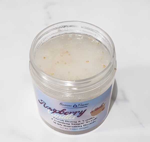 Raspberry Vanilla Foaming Sugar Scrub - Image 2