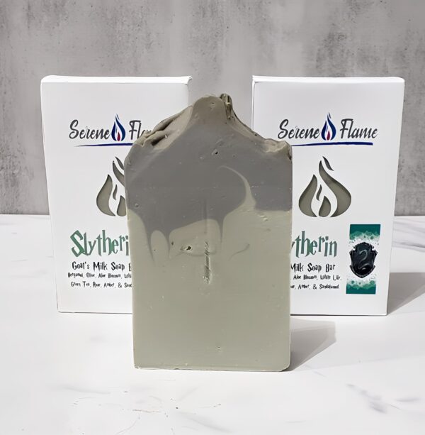 Slytherin Goat's Milk Soap Bar Out of Box