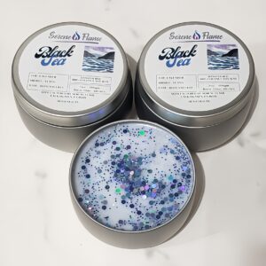 Black Sea Candle Coconut Soy Open