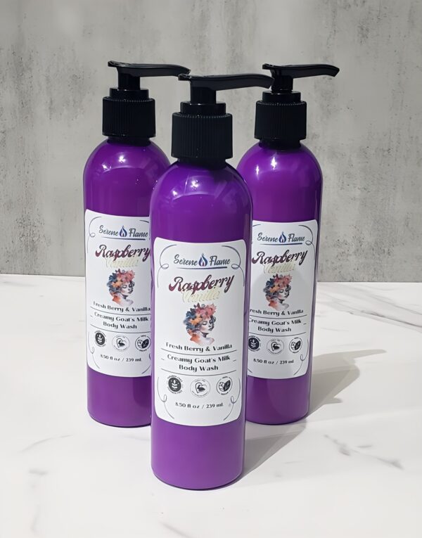Raspberry Vanilla Goat's Milk Body Wash